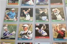 Thirty-Five Signed Pro-Set Golf Cards JSA ALOA