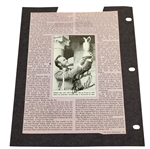 Arnold Palmer Signed Golf Magazine Page Photo - Holding Claret in 1962 JSA ALOA