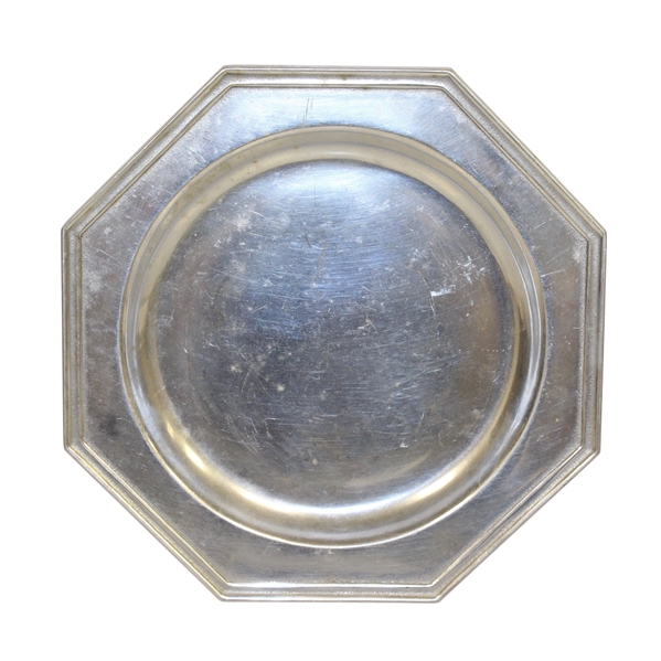 Walter Hagen Invitational Golf Tournament Commemorative Pewter Plate-1985