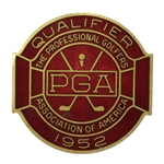1952 PGA Championship at Big Spring CC Contestant Badge - Jim Turnesa Winner