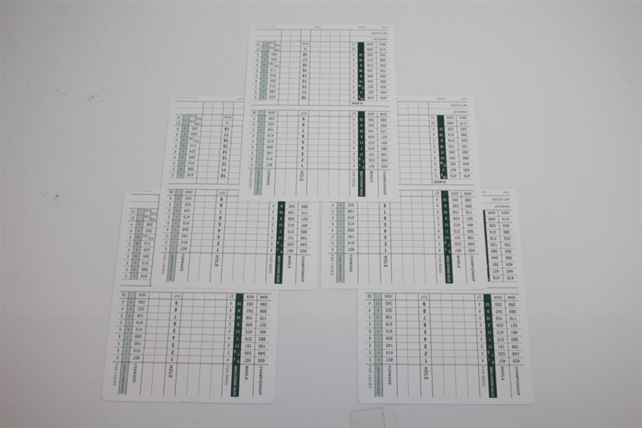 Six Cypress Point Club Official Scorecards - Unused