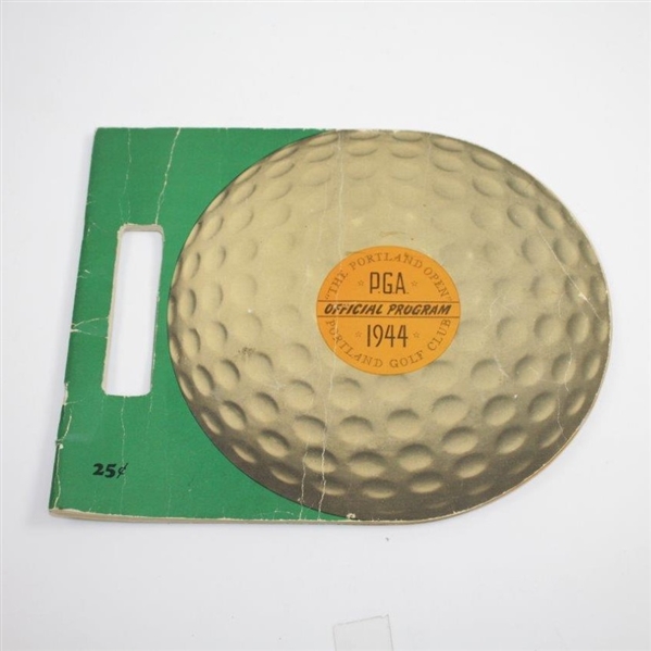 1944 Portland Open at Portland Golf Club Official Program - Sam Snead Winner