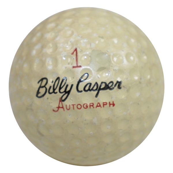 Ken Venturis Personal Billy Casper Personal Billy Casper Autograph Logo Golf Ball