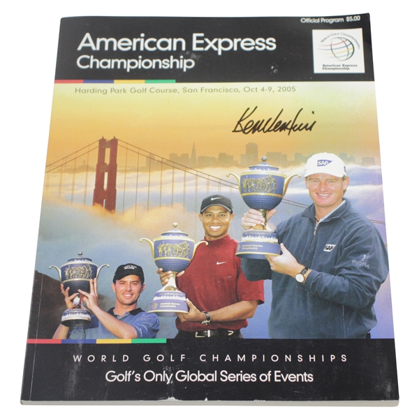 Ken Venturis Personal 2005 American Express World Golf Championships Program JSA ALOA