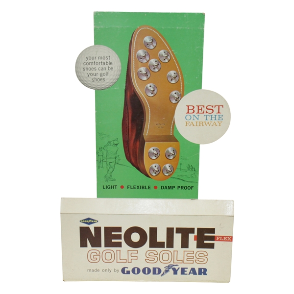 Classic GoodYear Neolite Flex Golf Shoes Point of Sale Advertisement