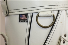 Tiger Woods, Payne Stewart, & Fellow Pros Signed Isleworth (Fla. Home of Tiger) White Golf Bag JSA ALOA