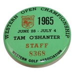 1965 Western Open Championship at Tam OShanter Staff Badge #8368