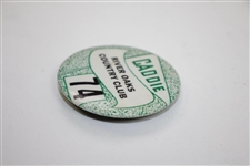 Classic River Oaks Country Club Caddie Badge #74