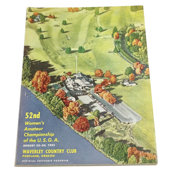 1952 Womens Amateur Championship at Waverly Country Club Program