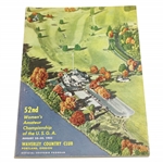 1952 Womens Amateur Championship at Waverly Country Club Program