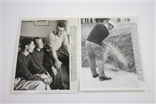 Nine (9) 1958 Masters Championship 7x10 Wire Photos of Runner-Up Ken Venturi