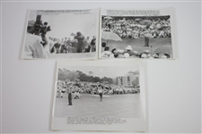 Nine (9) 1958 Masters Championship 7x10 Wire Photos of Runner-Up Ken Venturi