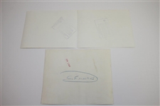 Nine (9) 1958 Masters Championship 7x10 Wire Photos of Runner-Up Ken Venturi