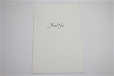 Golf's Tribute to Ike Benefitting Eisenhower College Contribution Thank You Card