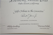 Golf's Tribute to Ike Benefitting Eisenhower College Contribution Thank You Card