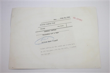 Four (4) Arnold Palmer at 1963 Western Open 10 3/4x8 1/4 Wire Photos of Palmer, Nicklaus, & Boros Playoff