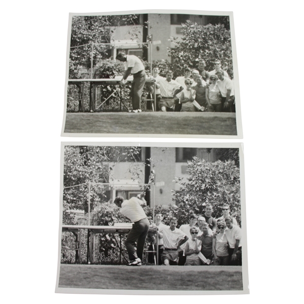 Two (2) Arnold Palmer at 1967 Western Open Championship 10x8 Wire Photos