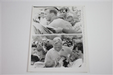 Four (4) Arnold Palmer 1965 PGA Championship at Laurel Valley 7x9 Wire Photos