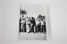 Three (3) Arnold Palmer 1961 Phoenix Open Championship Winner 7x9 Wire Photos