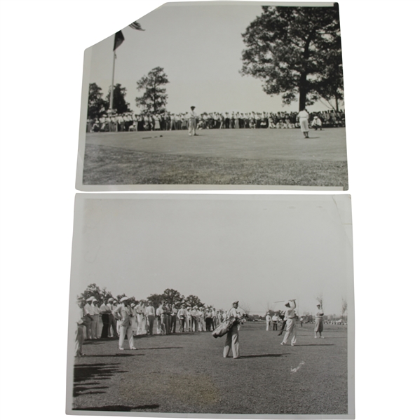 1933 US Open at North Shore GC Wire Photos - Johnny Revolta & Johnny Farrell