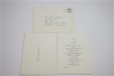 Bobby Wadkins' 1987 Masters Tournament Invitation from Augusta National Golf Club