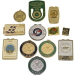 Bobby Wadkins Assorted Event Player Money Clips, Pins & Badges - Twelve