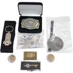 Misc. Bobby Wadkins Assorted Keychains, Belt Buckle, Bag Tags, etc.