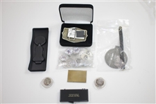 Misc. Bobby Wadkins' Assorted Keychains, Belt Buckle, Bag Tags, etc.