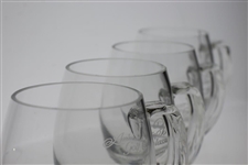 Four 10th Anniversary 1986 Anheuser Busch Golf Classic Beer Glasses - Bobby Wadkins Collection