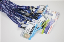 Bobby Wadkins' Champions Tour ID Badges - 2006 & 2008-2018 - 26 Total 