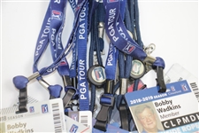 Bobby Wadkins' Champions Tour ID Badges - 2006 & 2008-2018 - 26 Total 