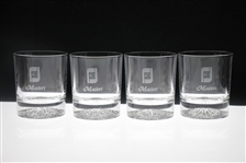 Bobby Wadkins Set of Four FootJoy Undated Masters Rocks Glasses