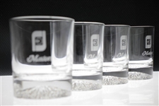 Bobby Wadkins' Set of Four FootJoy Undated 'Masters' Rocks Glasses