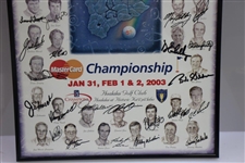 Multi-Signed 2003 MasterCard Championship at Hualalai GC Poster - Bobby Wadkins Collection JSA ALOA