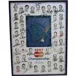 Multi-Signed 2007 MasterCard Championship at Hualalai GC Poster - Bobby Wadkins Collection JSA ALOA