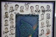 Multi-Signed 2007 MasterCard Championship at Hualalai GC Poster - Bobby Wadkins Collection JSA ALOA