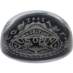 1991 US Open at Hazeltine Contestant Glass Paper Weight - Bobby Wadkins Collection