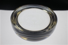 1991 US Open at Hazeltine Contestant Glass Paper Weight - Bobby Wadkins Collection