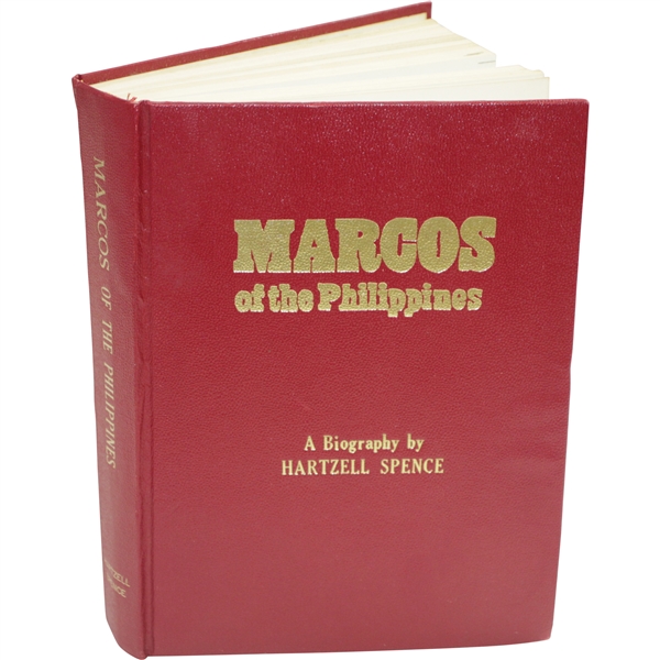 Marcos of the Philippines Book Signed by Hartzell Spence to Bobby Wadkins JSA ALOA