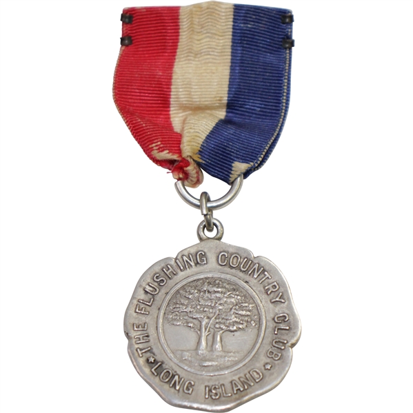 Vintage The Flushing Country Club Sterling Silver Medal - Long Island - John Frick Jewelry Co.