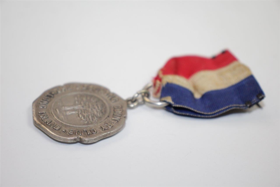 Vintage The Flushing Country Club Sterling Silver Medal - Long Island - John Frick Jewelry Co.