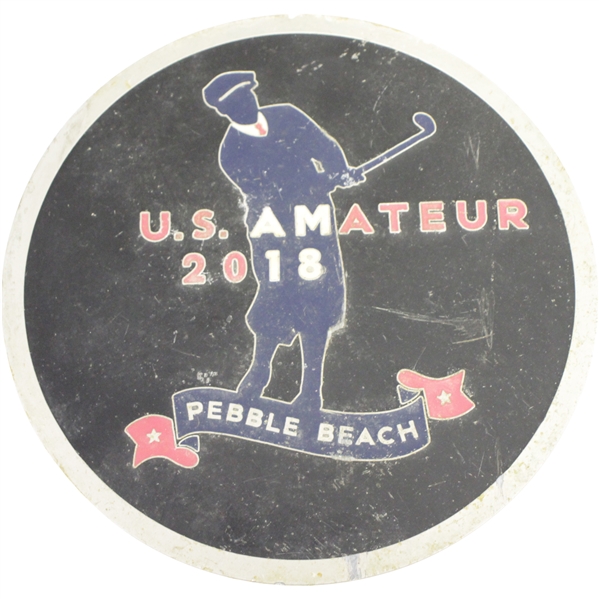 2018 US Amateur at Pebble Beach Resorts Course Used Tee Marker - Hovland Win