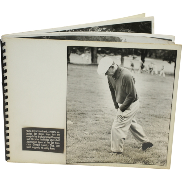 Ben Hogan 1955 US Open Playoff Original Unseen 11x14 Photos - Weary & Courageous in "Hogans Defeat"