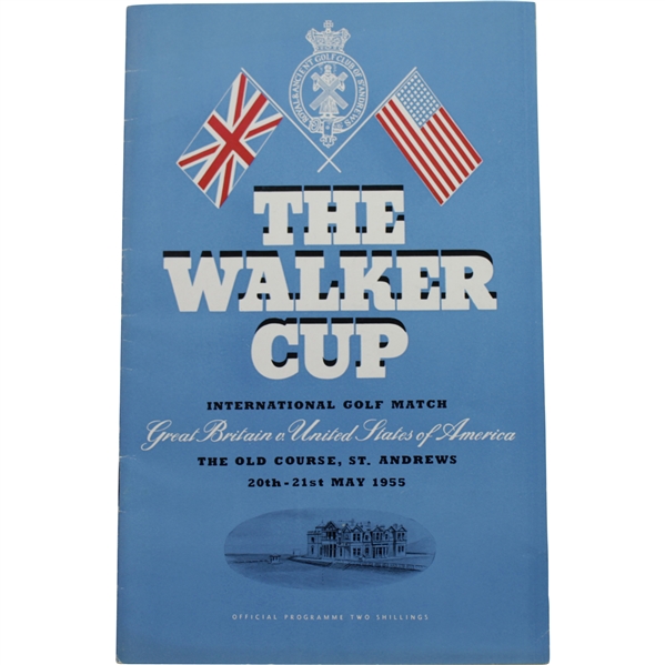 1955 The Walker Cup Program - The Old Course, St. Andrews - USA 10-2