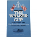 1955 The Walker Cup Program - The Old Course, St. Andrews - USA 10-2