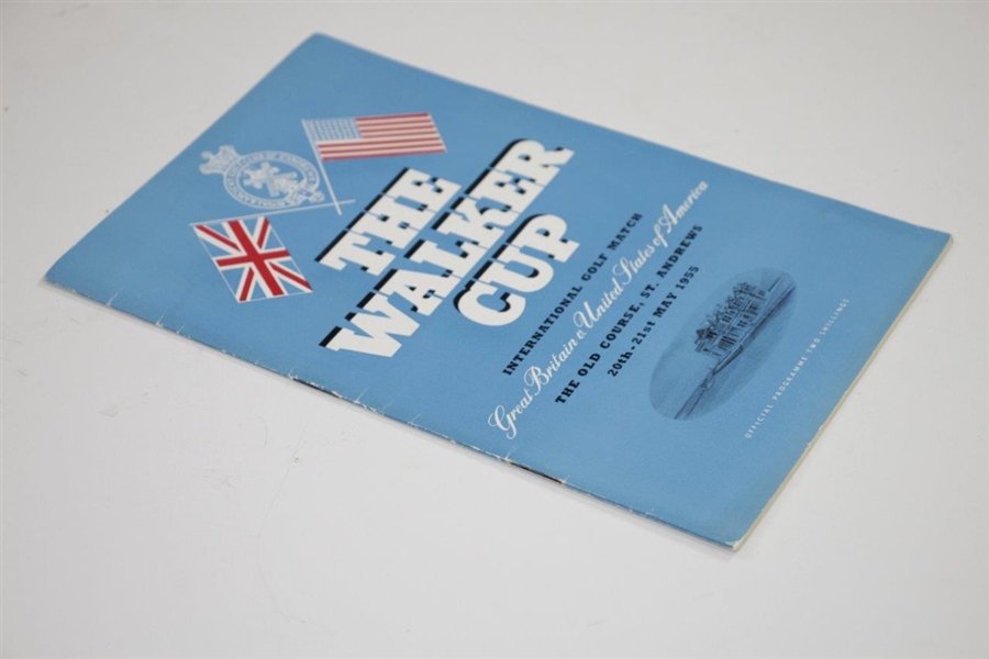 1955 The Walker Cup Program - The Old Course, St. Andrews - USA 10-2