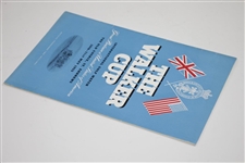 1955 The Walker Cup Program - The Old Course, St. Andrews - USA 10-2