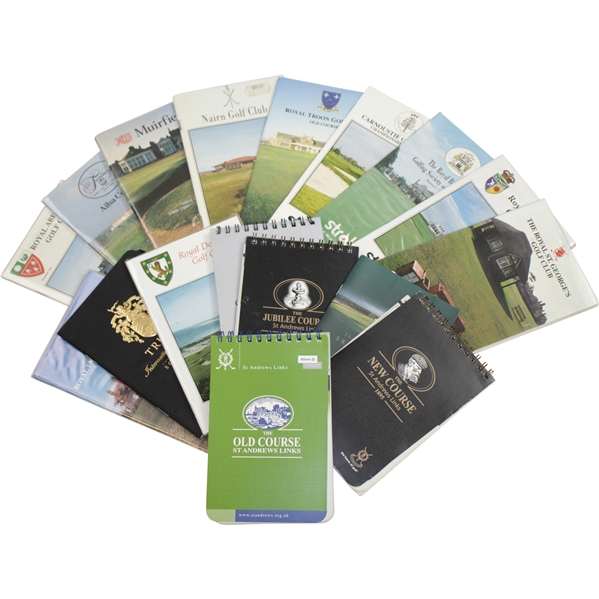 Seventeen (17) Scotland Golf Course Guides - St Andrews, Muirfield, Trump, Carnoustie, & more