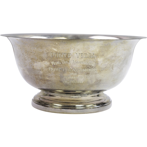 1959 Ponte Vedra Mens Golf Association Club Championship Runner-Up Bowl Won by Jim W Hill