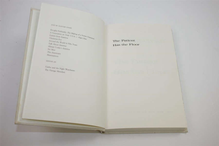 Charles Price's Personal Copy of 'The Patient Has the Floor' by Alistair Cooke